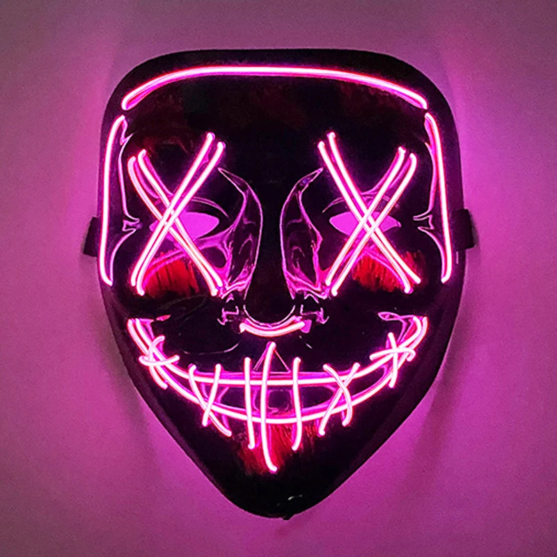 Masque LED Néon - Rose