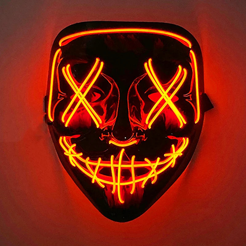 Masque LED Néon - Rouge